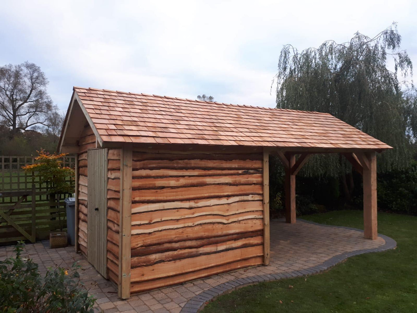 Larch Gazebo - Cedar Shingle Roof
