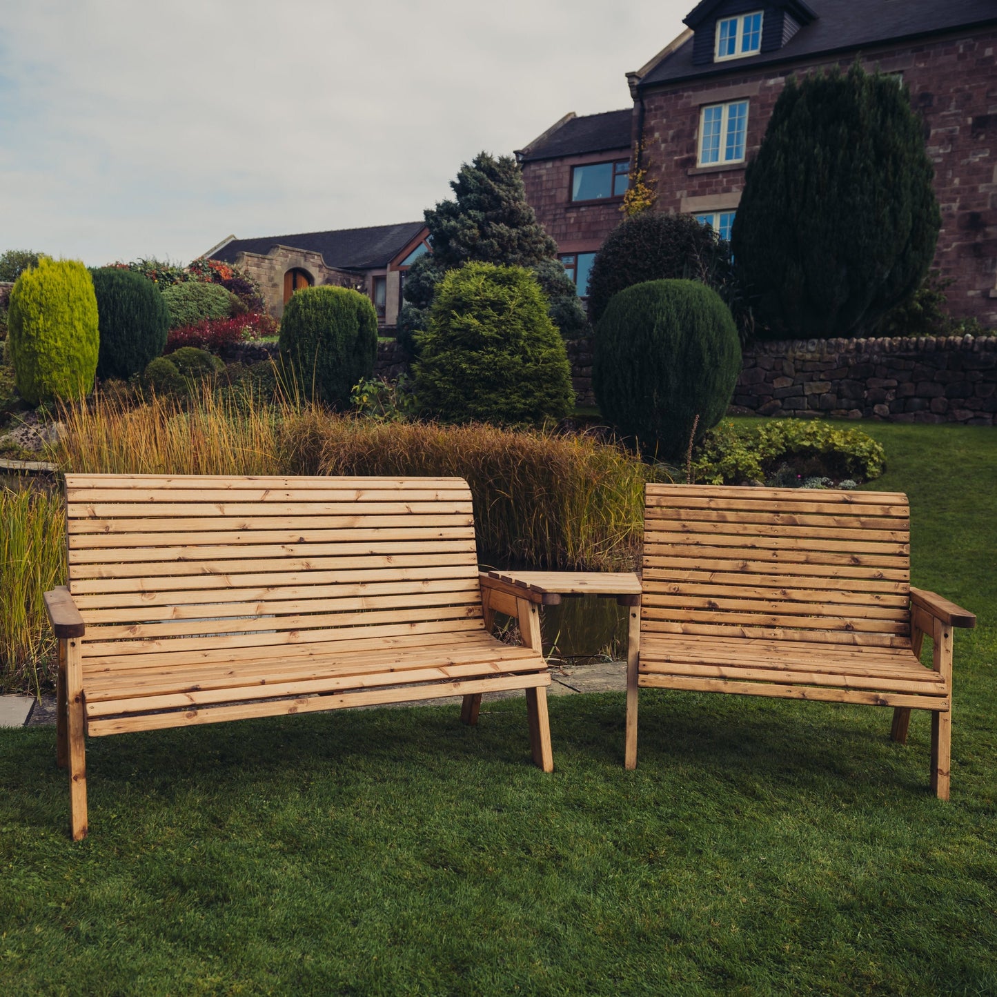 Valley 5 Seat Set 1 X 2 Seat Bench 1 X 3 Seat Bench Angled
