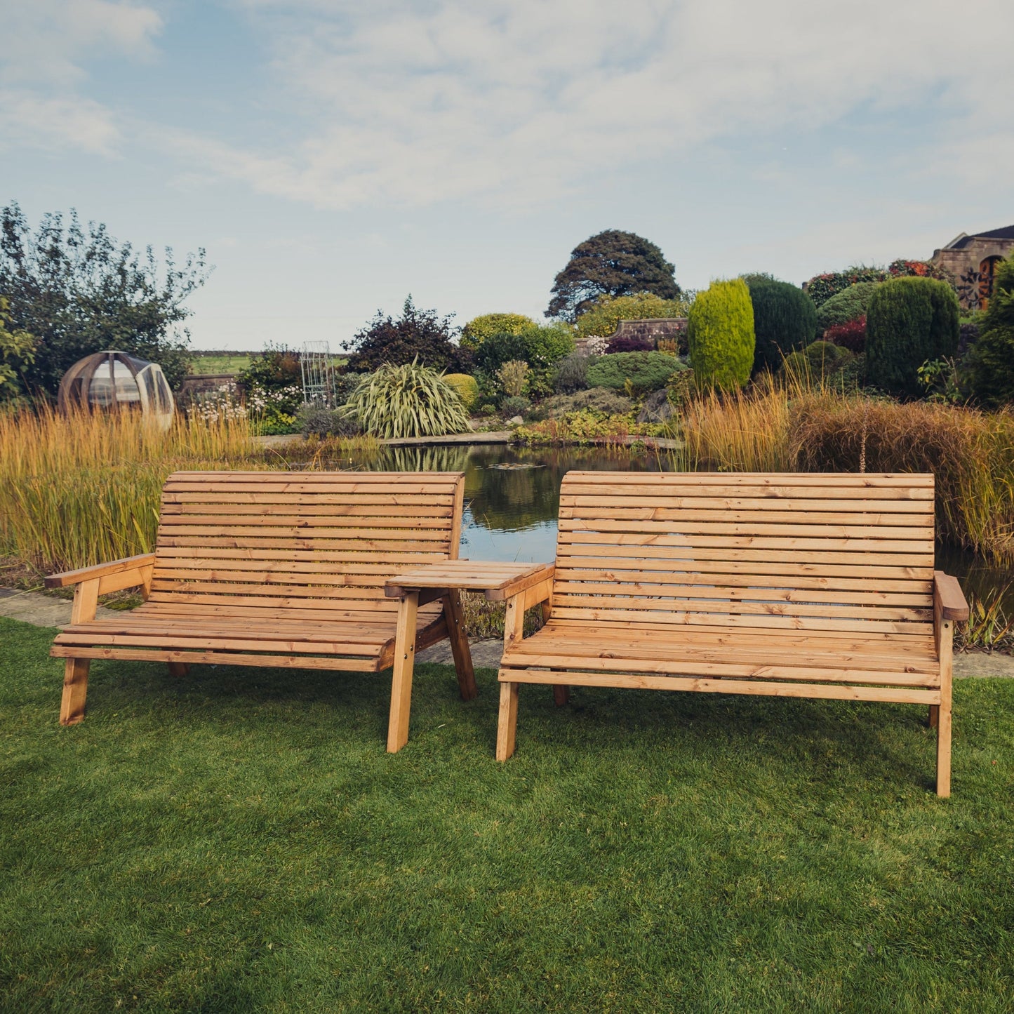 Valley 6 Seat Set 2 X 3 Seat Benches Straight