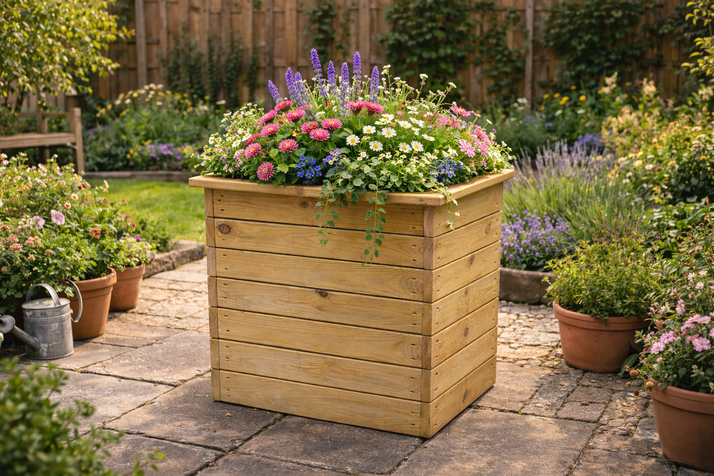 Deluxe Square Planter - 50cm x 50cm x 53cm