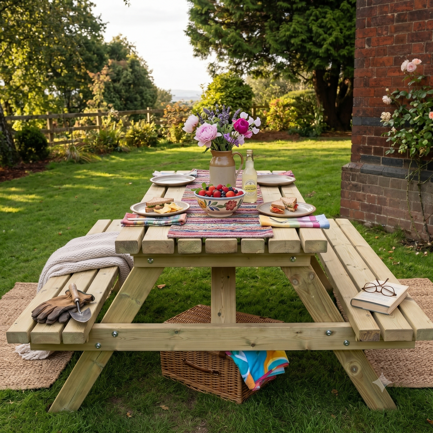 DELUXE A-FRAME PICNIC TABLE 150cm
