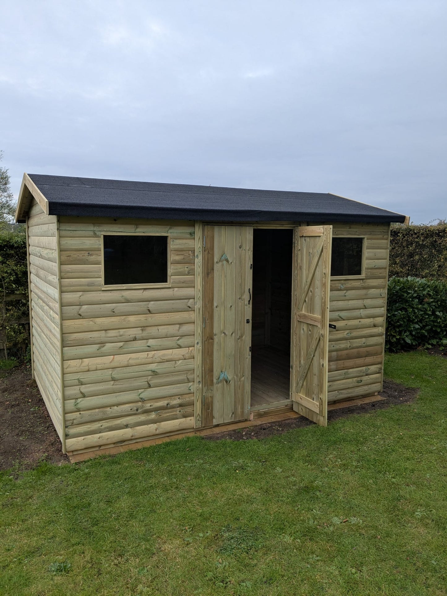 ASHBOURNE DOUBLE DOOR SHED, 2 Windows