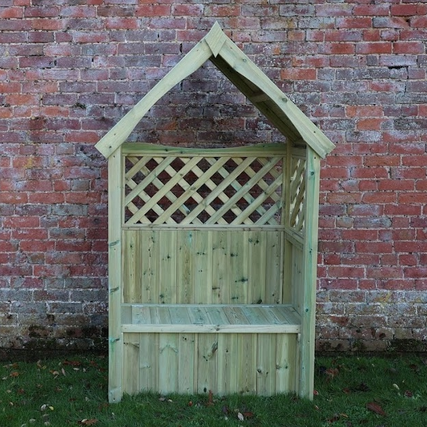 DAISY TRELLIS STORAGE ARBOUR - 2 SEATER