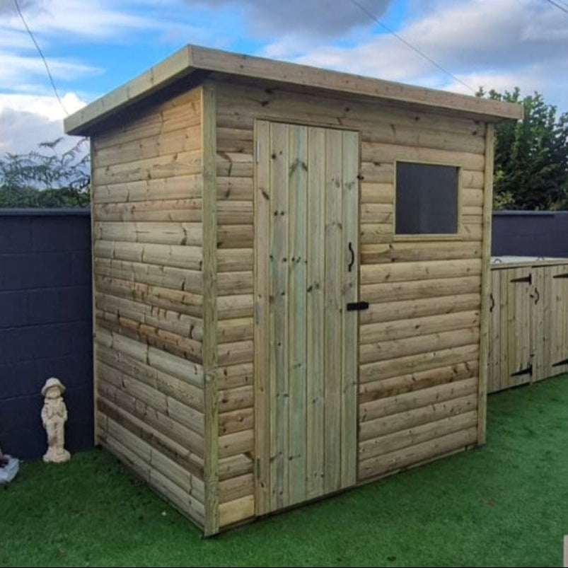 HEAVY DUTY PENT SHED 1 Window, Single Door Left Hand Side