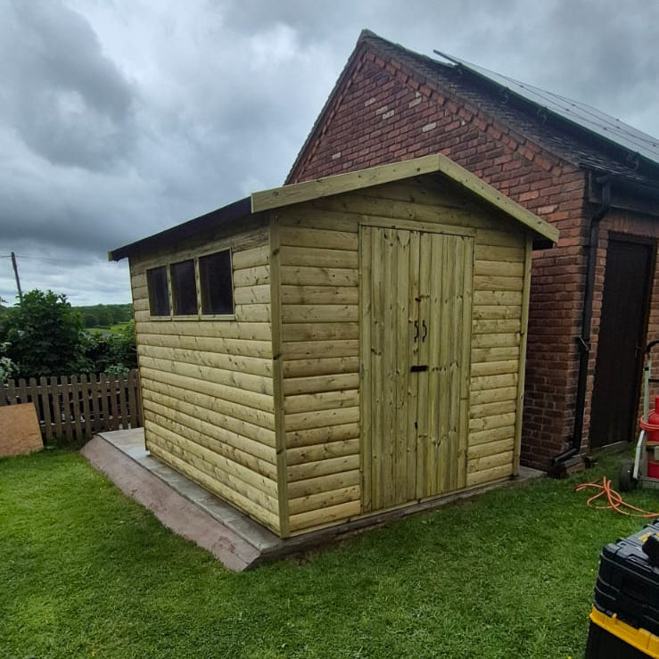 HEAVY DUTY APEX GARDEN SHED - VARIOUS SIZES