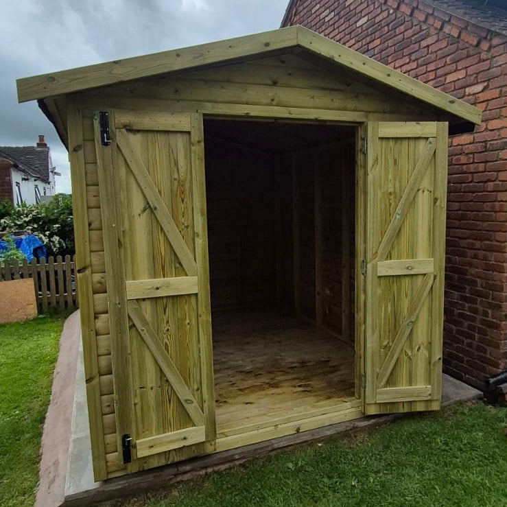 HEAVY DUTY APEX GARDEN SHED - VARIOUS SIZES