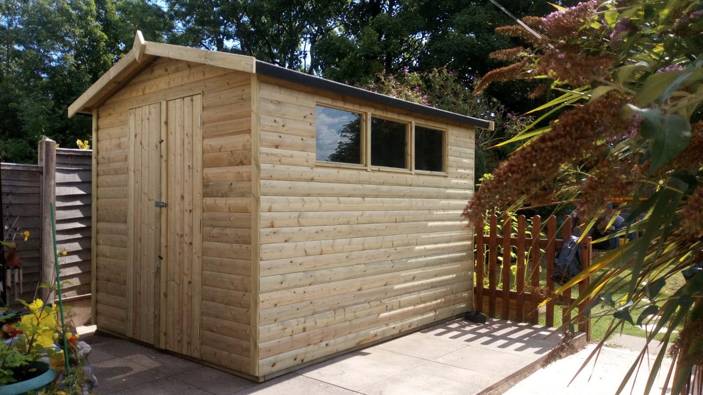 HEAVY DUTY APEX GARDEN SHED - VARIOUS SIZES
