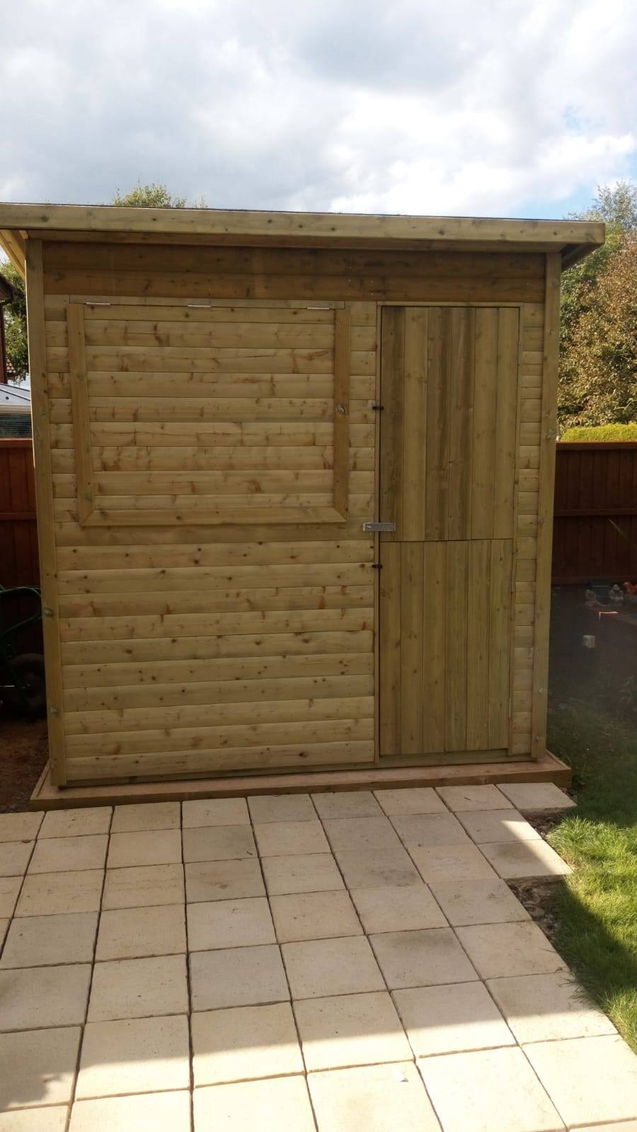 MARKET or GARDEN BAR - PENT ROOF - 8 x 6