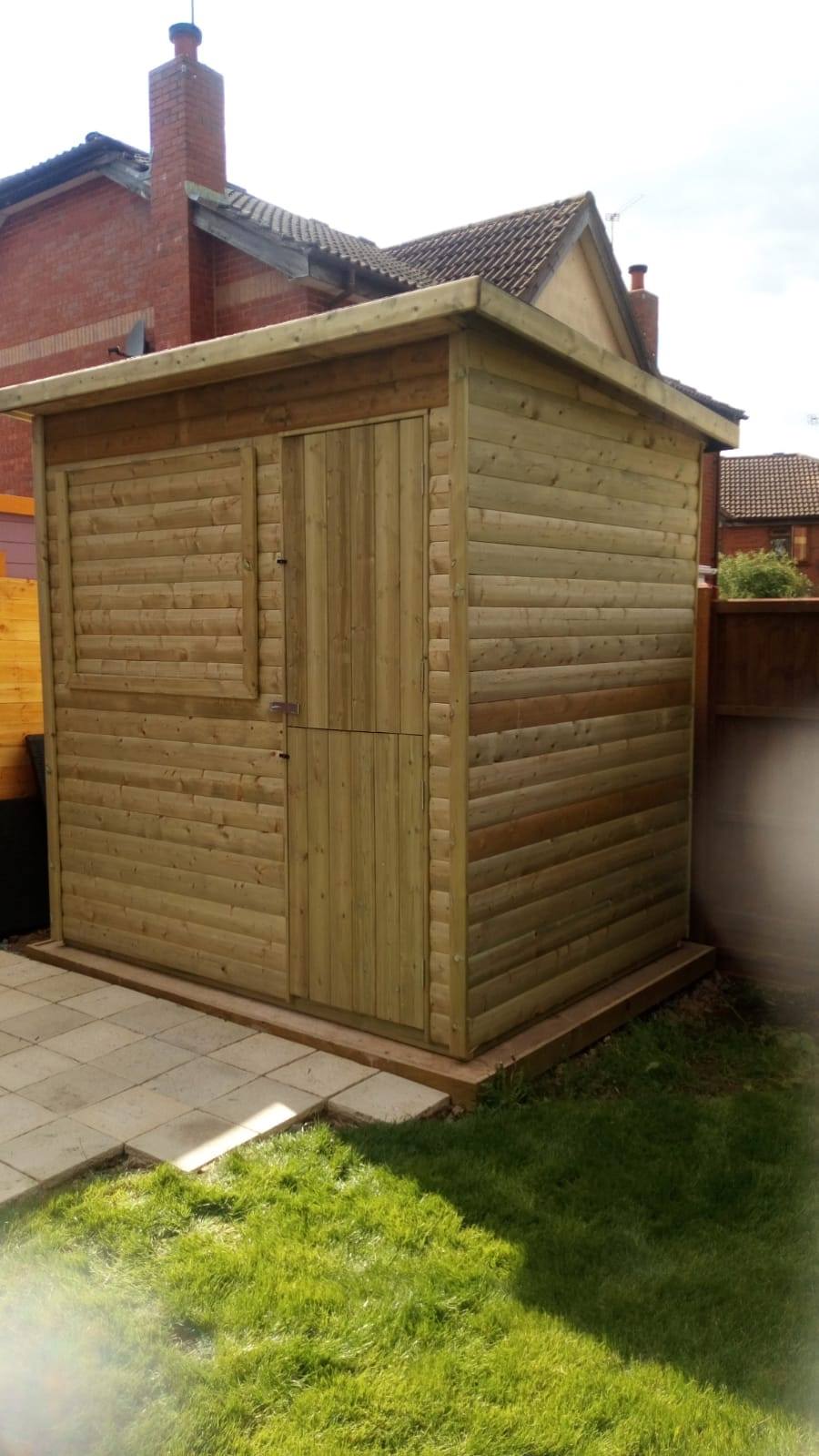 MARKET or GARDEN BAR - PENT ROOF - 8 x 6