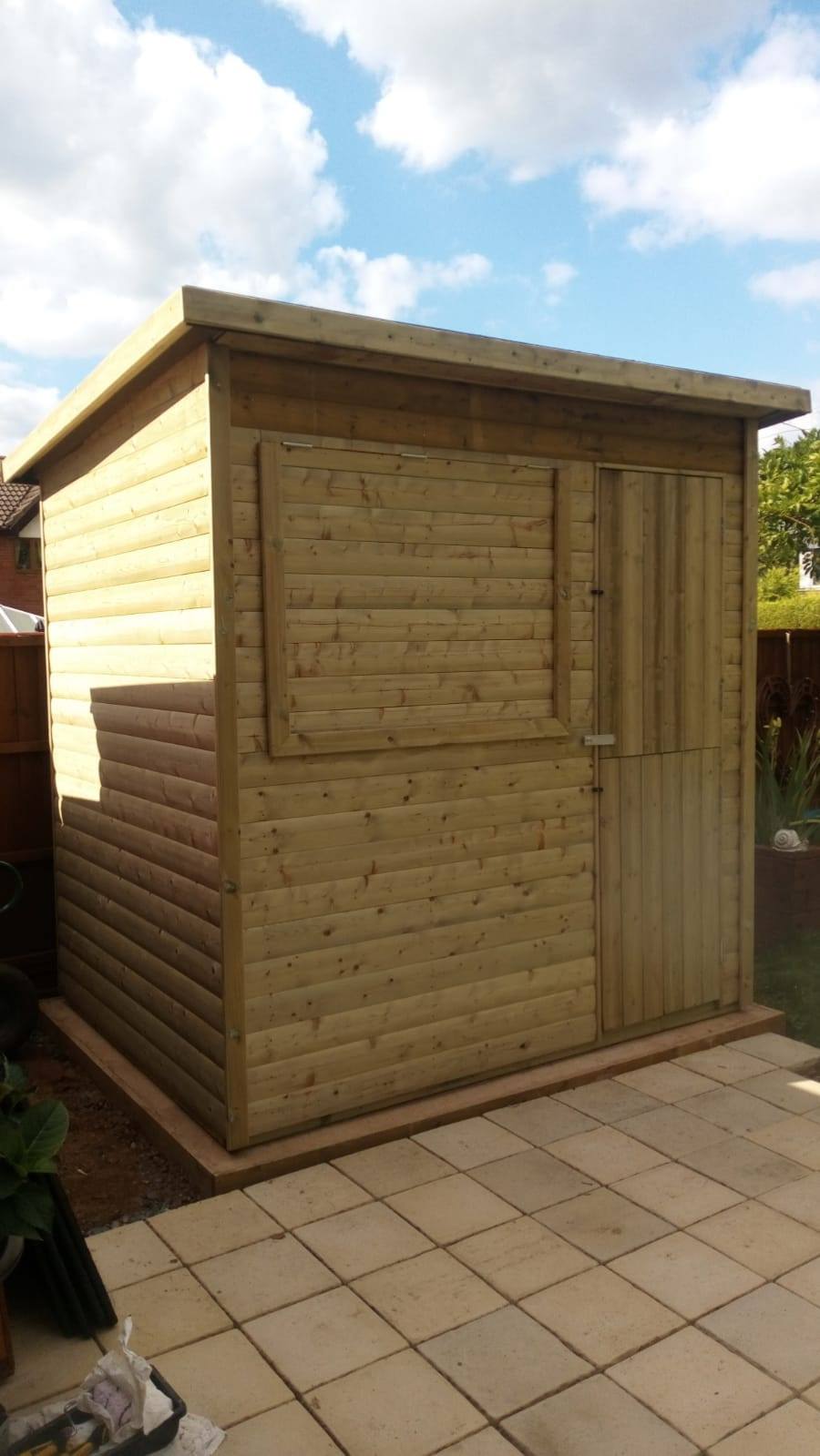 MARKET or GARDEN BAR - PENT ROOF - 8 x 6