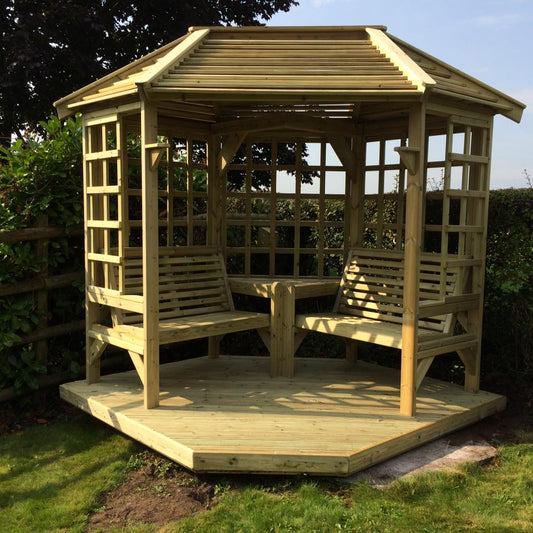 Corner Arbour with Louvre Roof