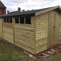 WOODEN GARAGE 20x10 (NO FLOOR)