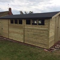 WOODEN GARAGE 20x10 (NO FLOOR)