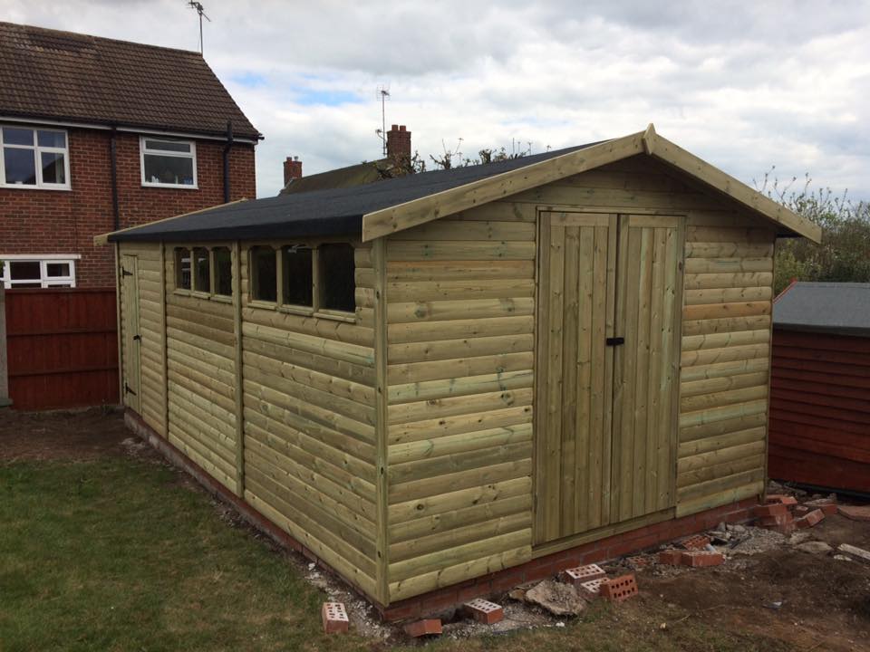 WOODEN GARAGE 20x10 (NO FLOOR)