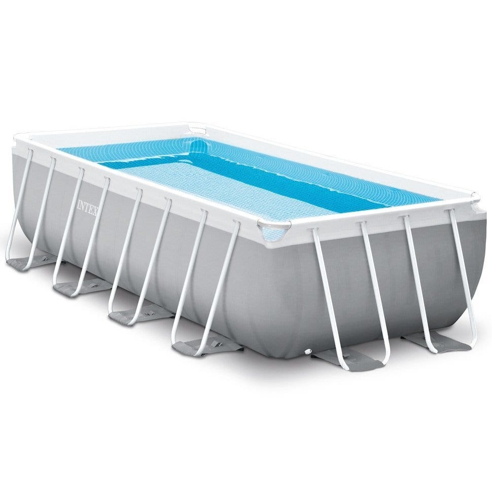 Intex 16ft x 8ft x 42" Prism Frame™ Rectangular Above Ground Swimming Pool with Filter Pump and Accessories