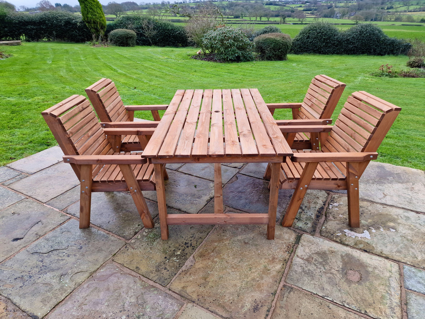 Valley 4 Seat Set 4 X Chairs 1795 Table