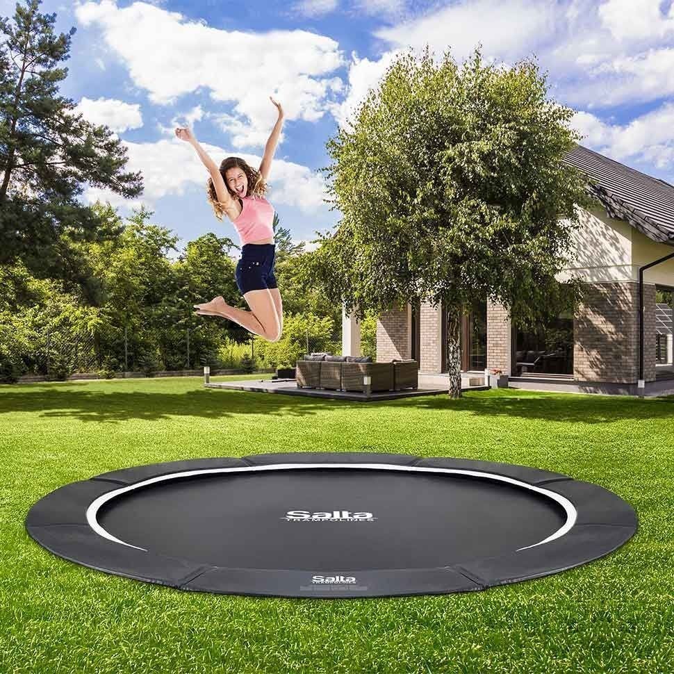 14ft Salta Royal Baseground Black Round Trampoline