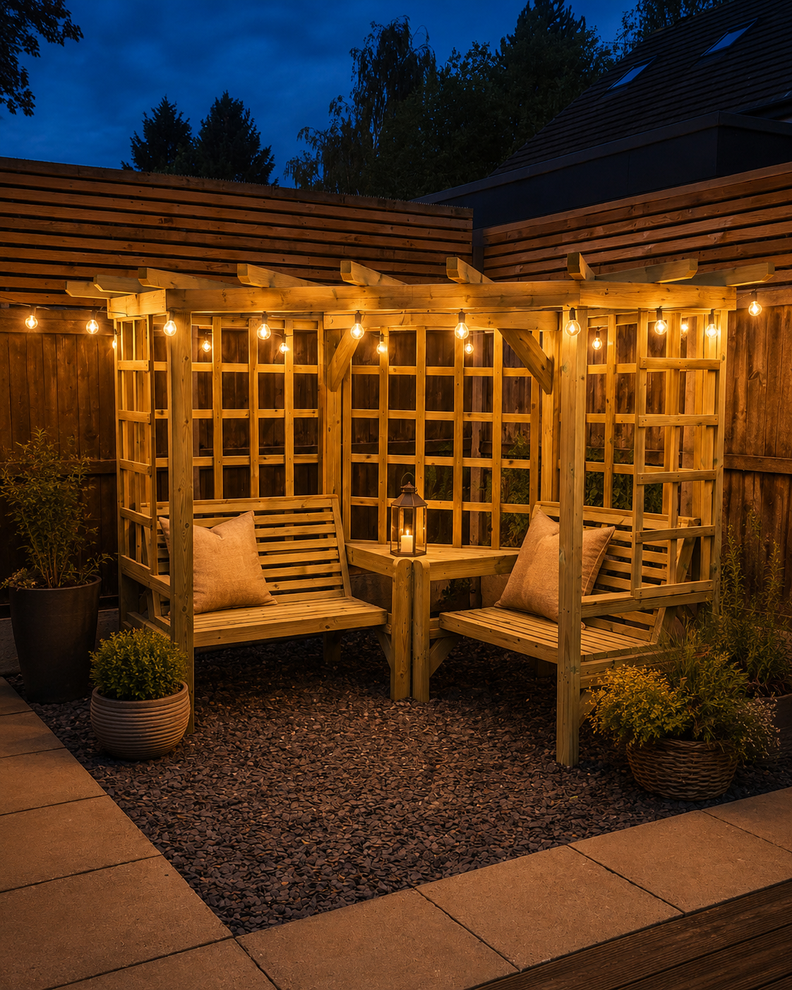 Clementine Heavy Duty Corner Arbour
