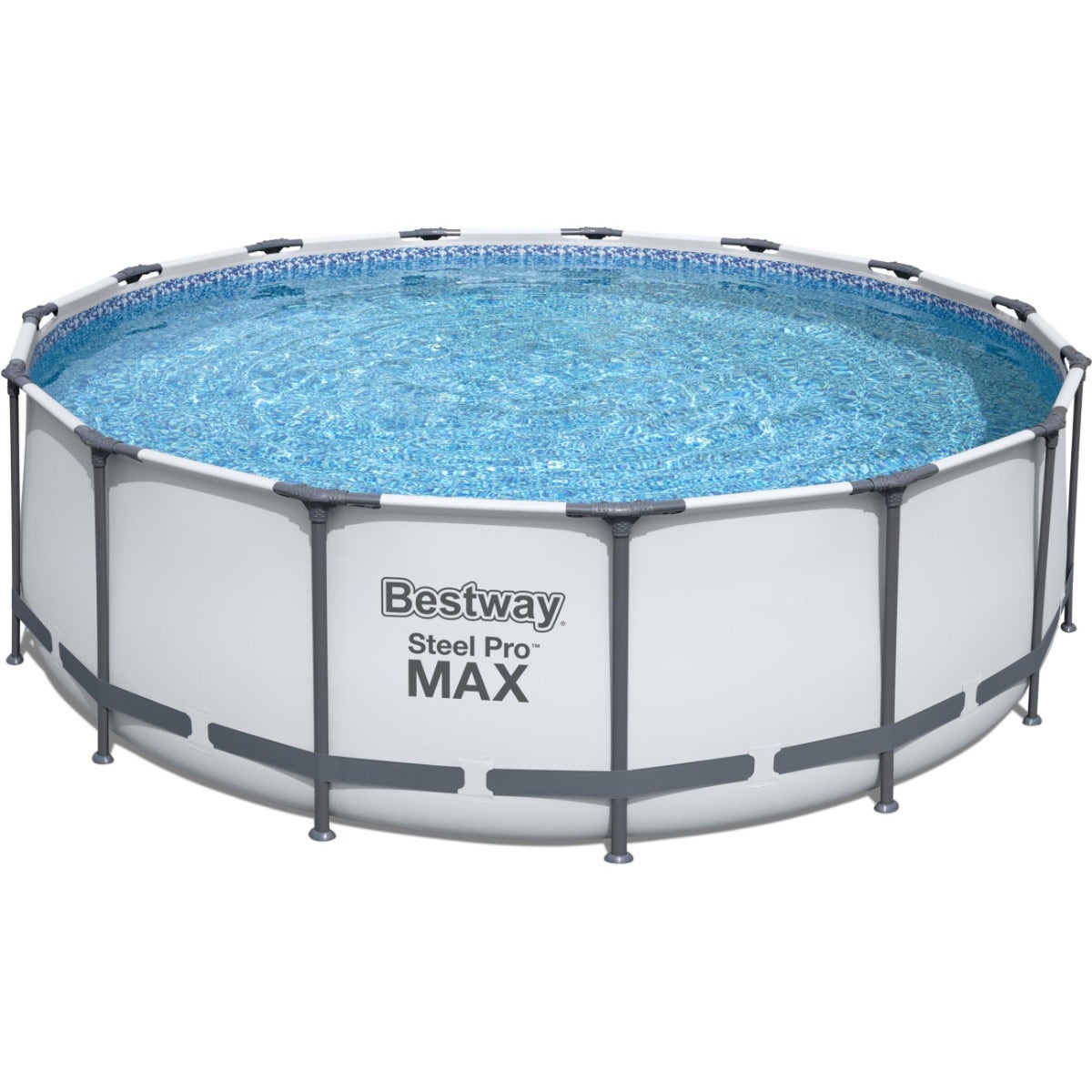 Bestway 15ft x 48" Steel Pro MAX™ Round Above Ground Swimming Pool, Filter Pump & Accessories