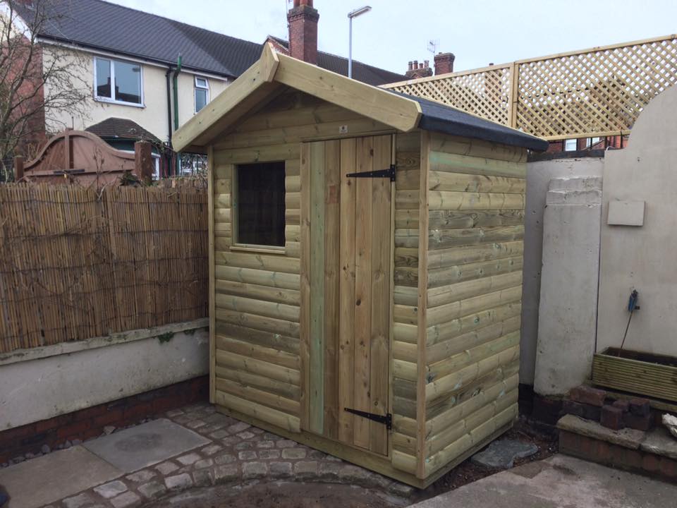 APEX GARDEN SHED 6x4 - FRONT WINDOW