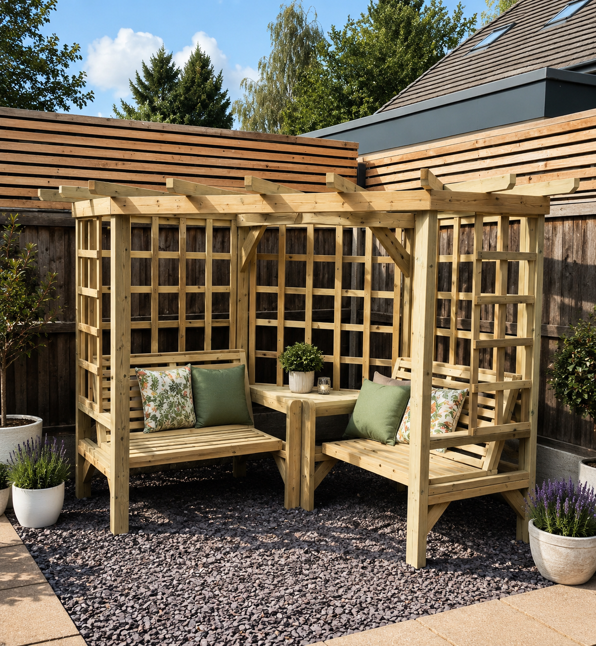Clementine Heavy Duty Corner Arbour