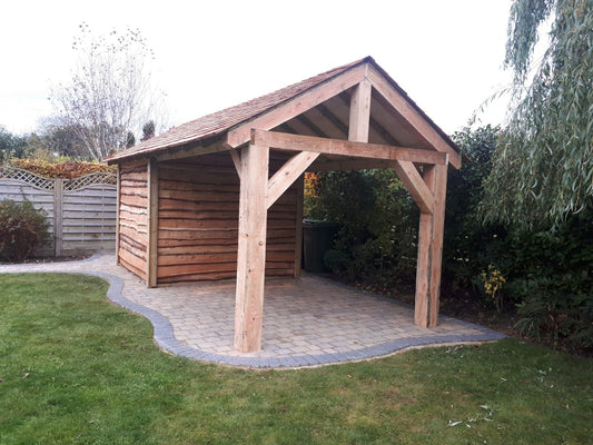 Larch Gazebo - Cedar Shingle Roof