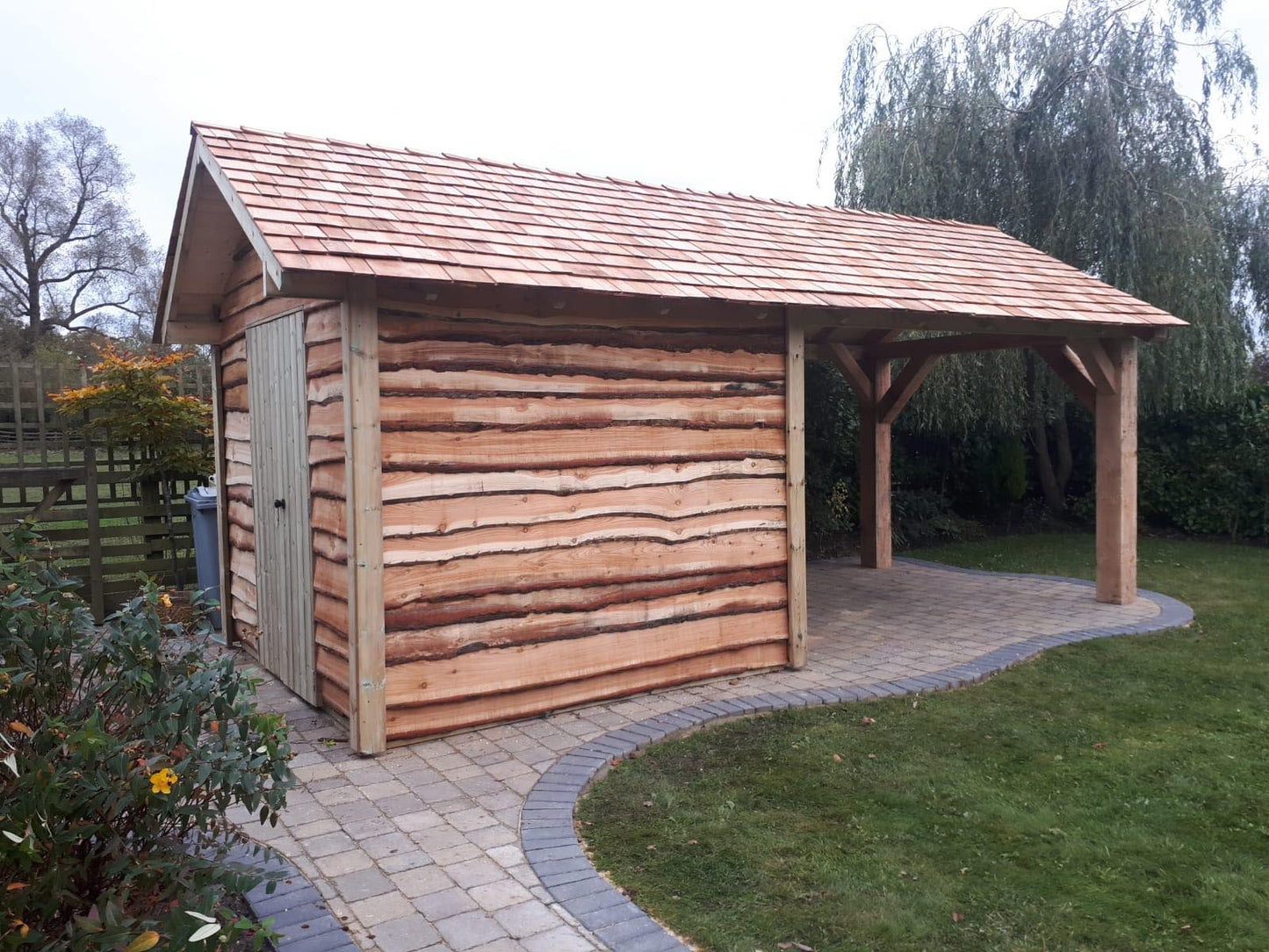 Larch Gazebo - Cedar Shingle Roof