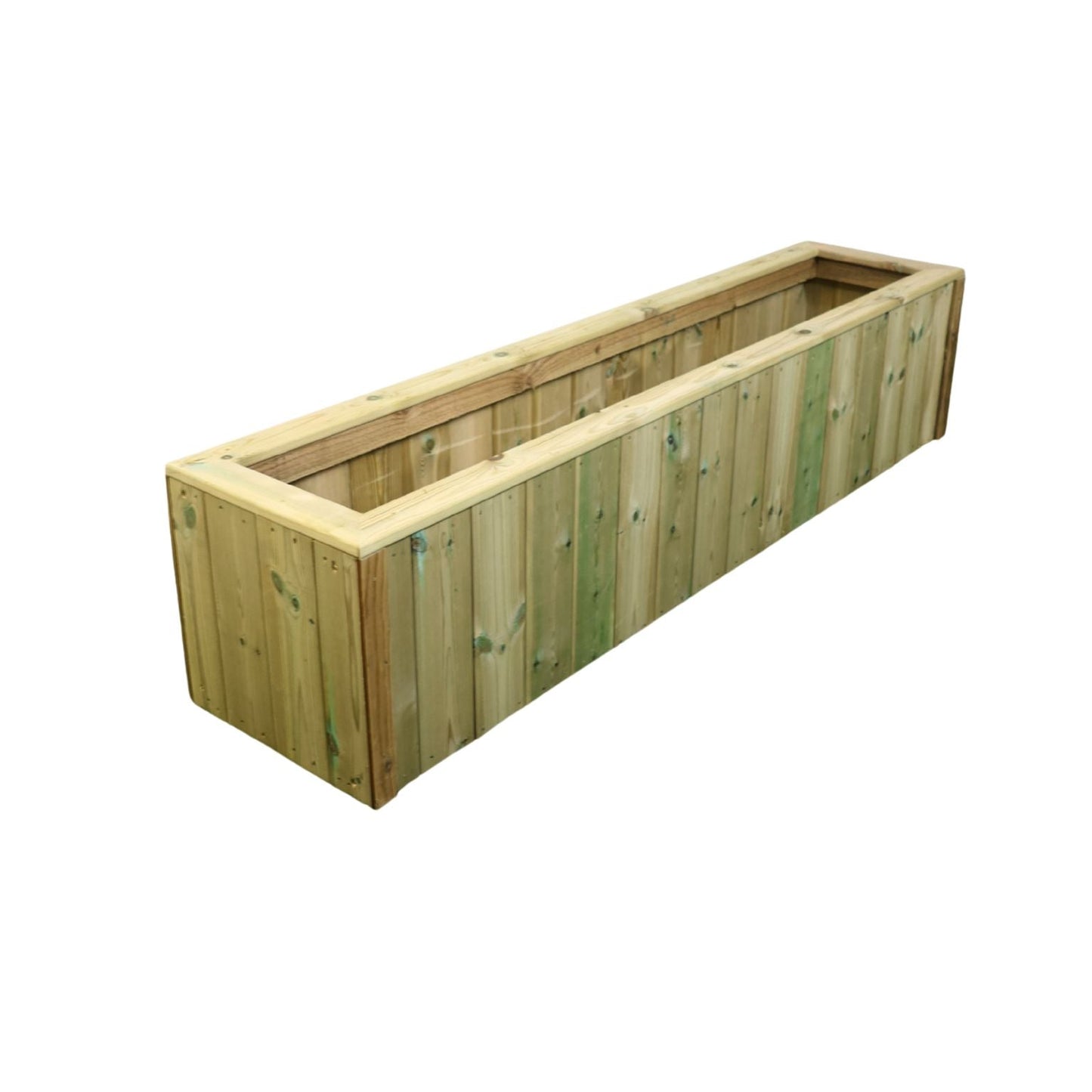 RECTANGULAR WOODEN PLANTER TROUGH PRESSURE TREATED