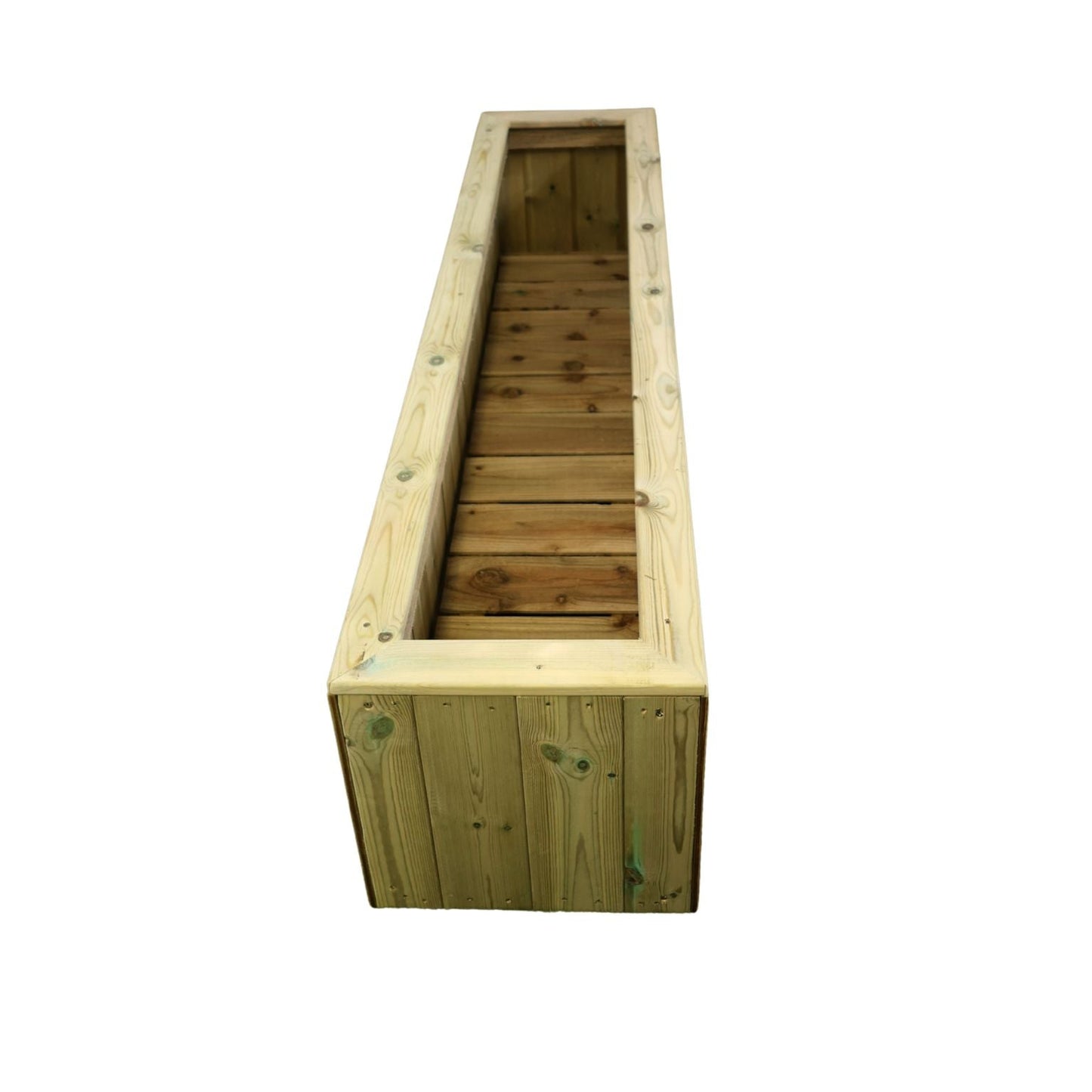 RECTANGULAR WOODEN PLANTER TROUGH PRESSURE TREATED