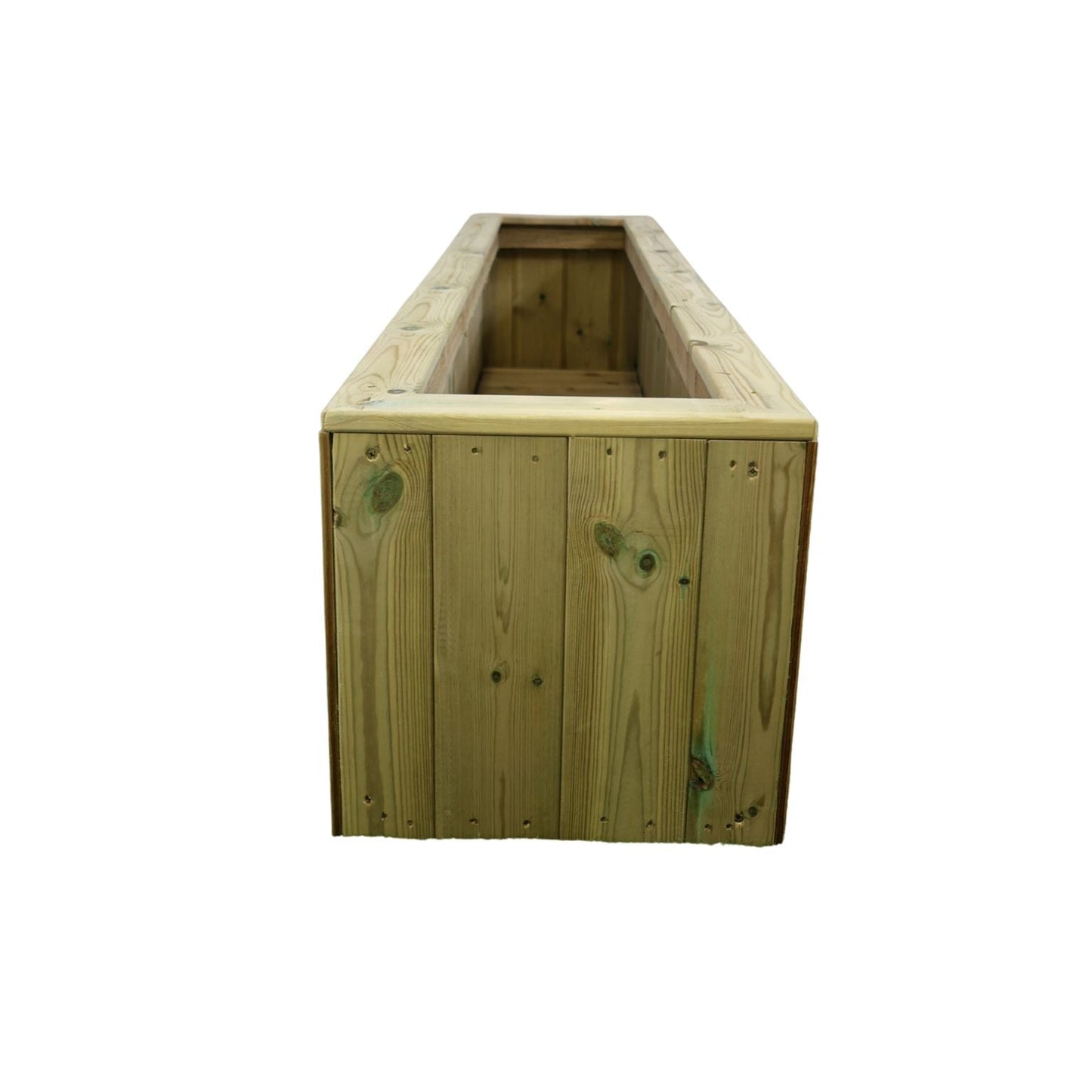 RECTANGULAR WOODEN PLANTER TROUGH PRESSURE TREATED