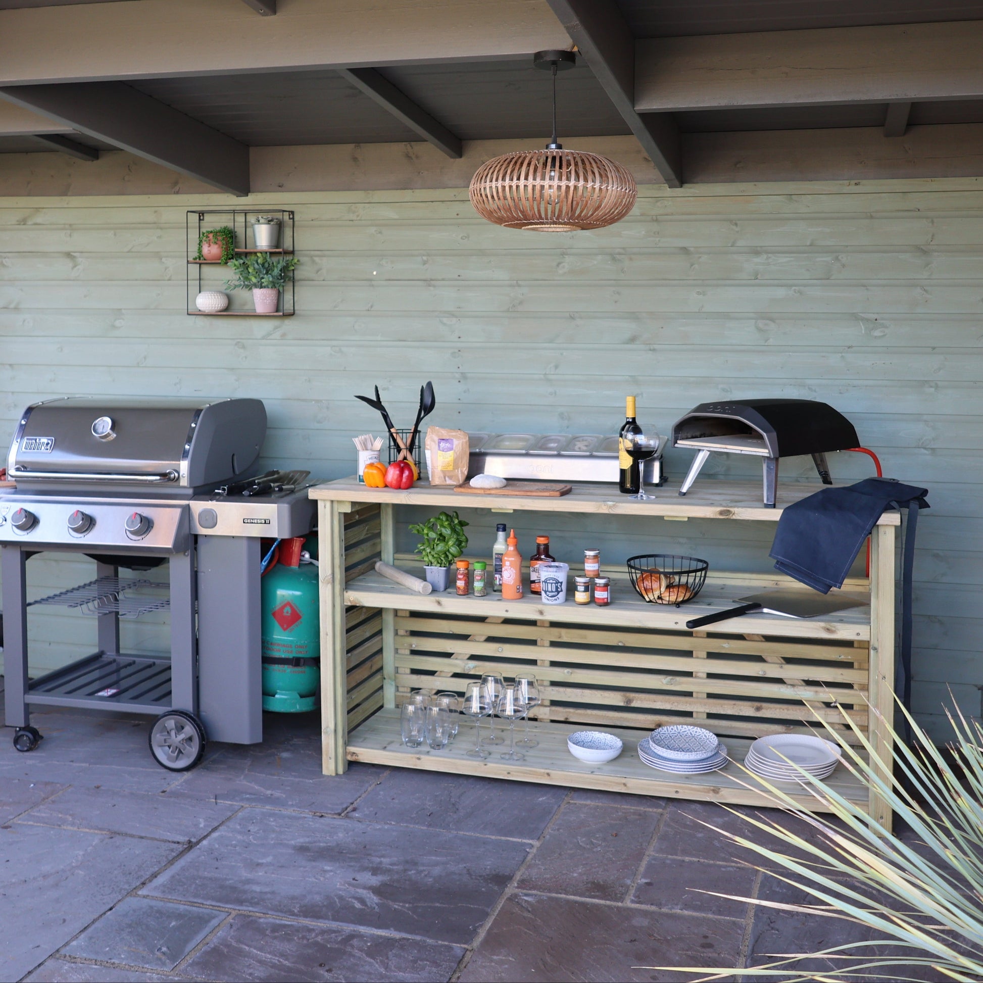 BBQ side table