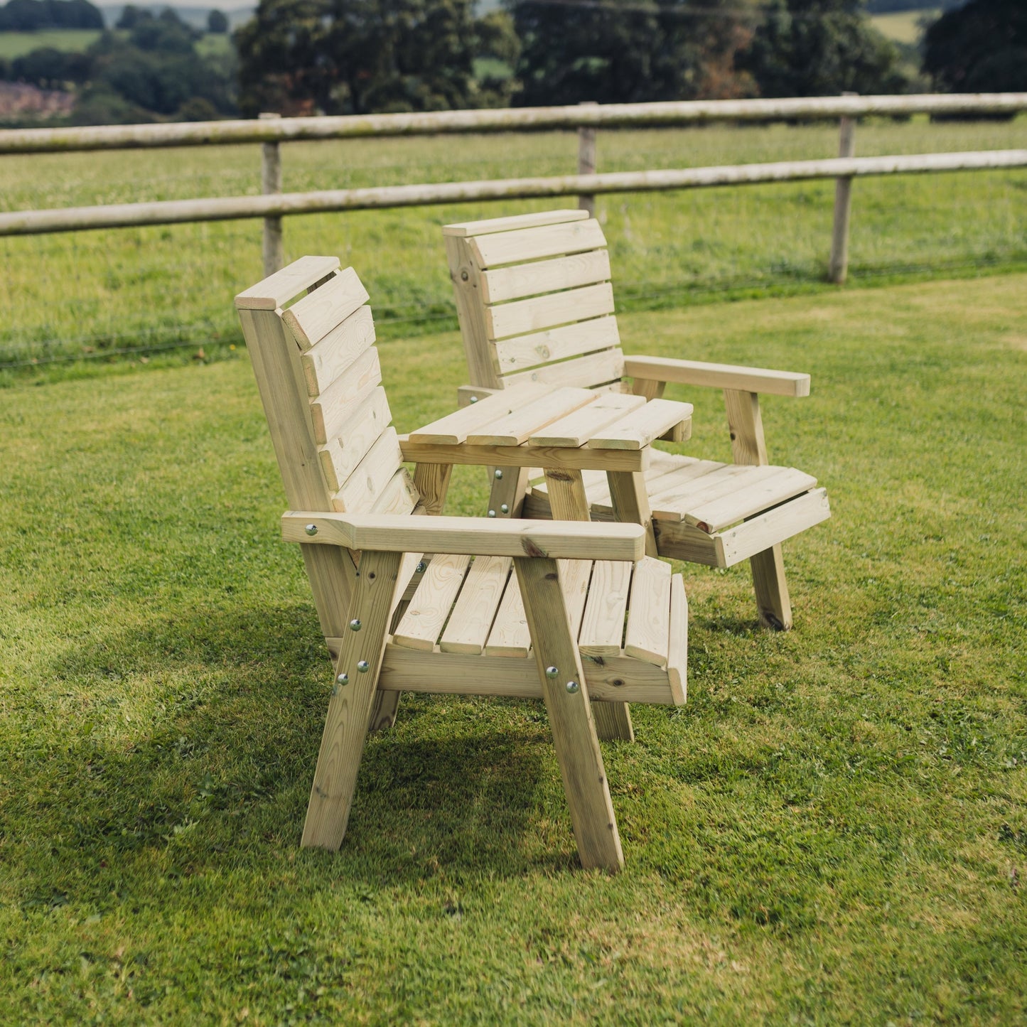 Clover Loveseats Angled