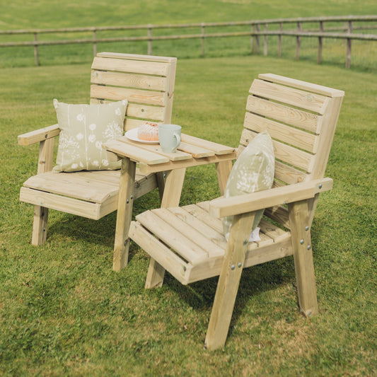 Clover Loveseats Angled