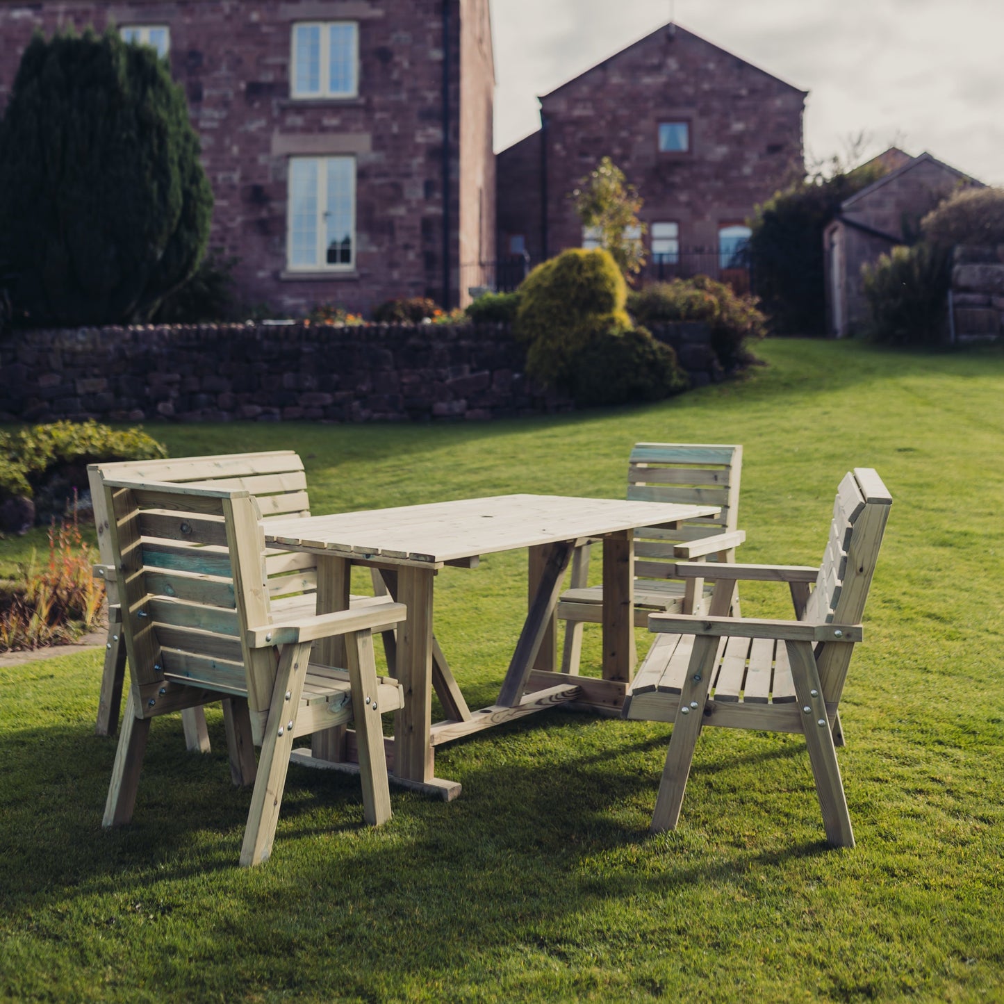 CLOVER TABLE SET - 179CM TABLE 2XC 2XB