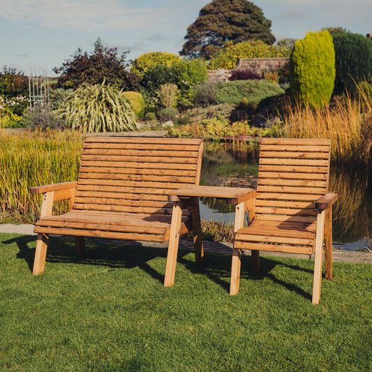 Valley 4 Seat Set 1 X Chair 1 X 3 Seat Bench Straight