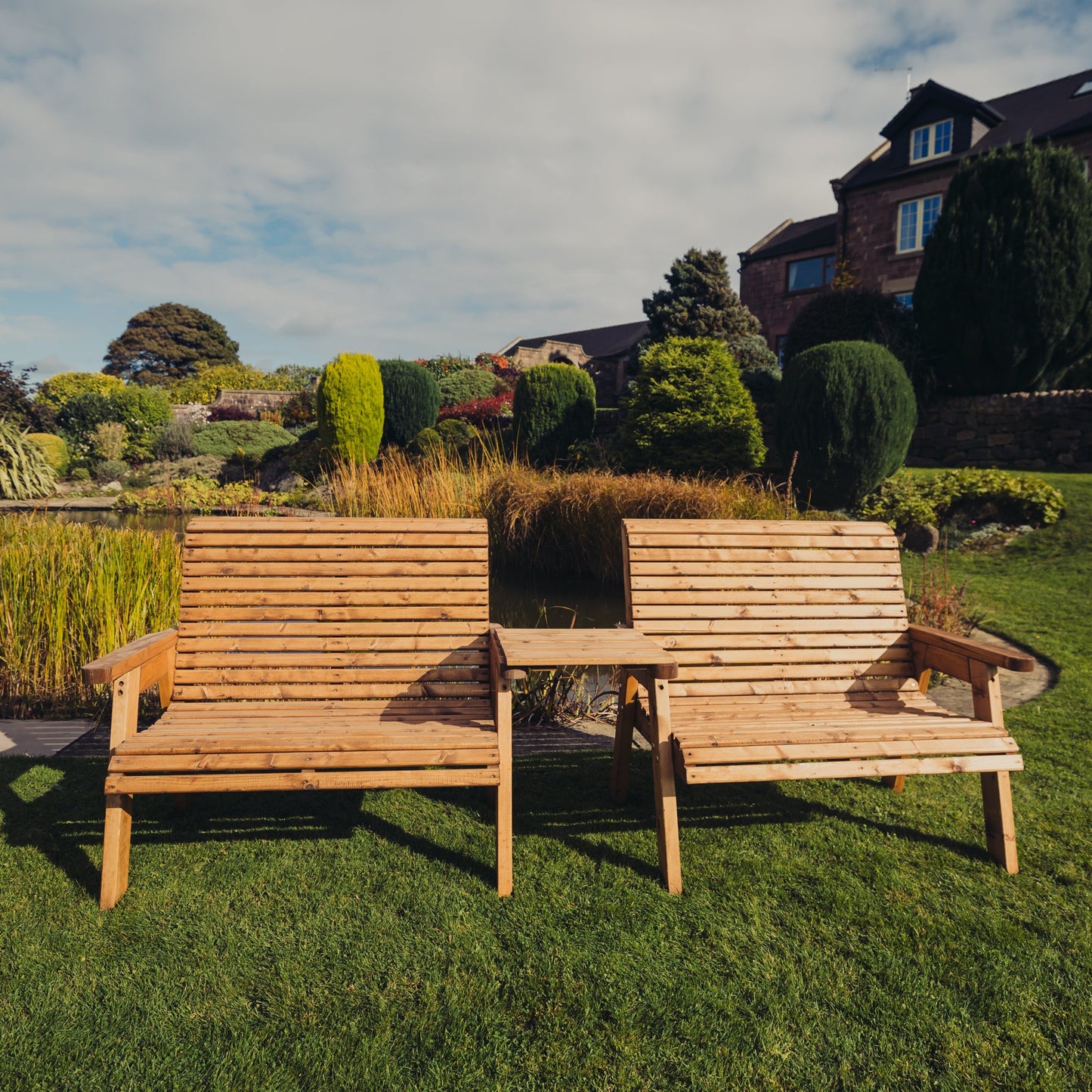 Valley 4 Seat Set 2 X 2 Seat Benches Straight