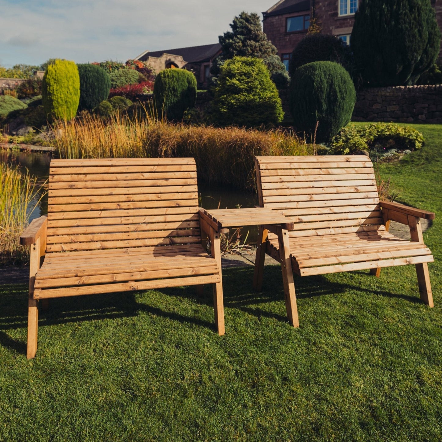 Valley 4 Seat Set 2 X 2 Seat Benches Straight