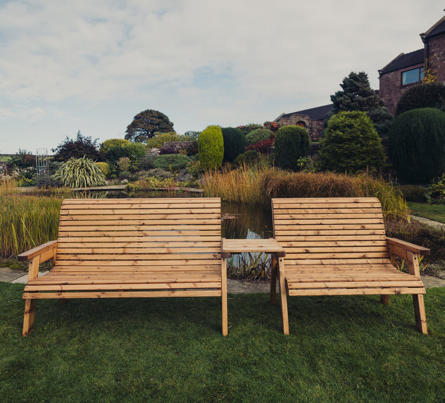 Valley 5 Seat Set - 1 X 2 Seat Bench 1 X 3 Seat Bench Straight