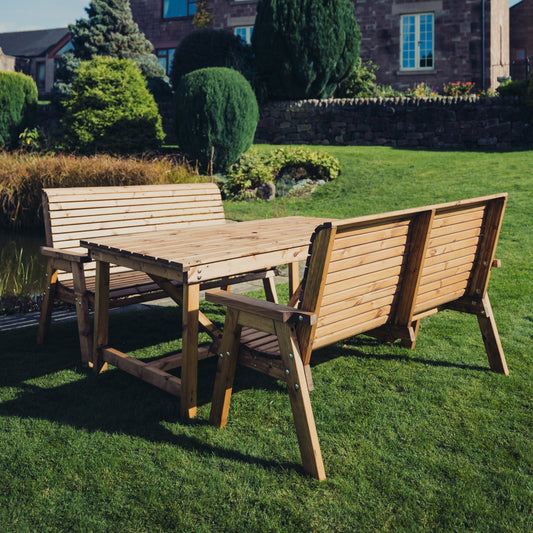 Valley Table Set - Sits 6 - 2 Benches