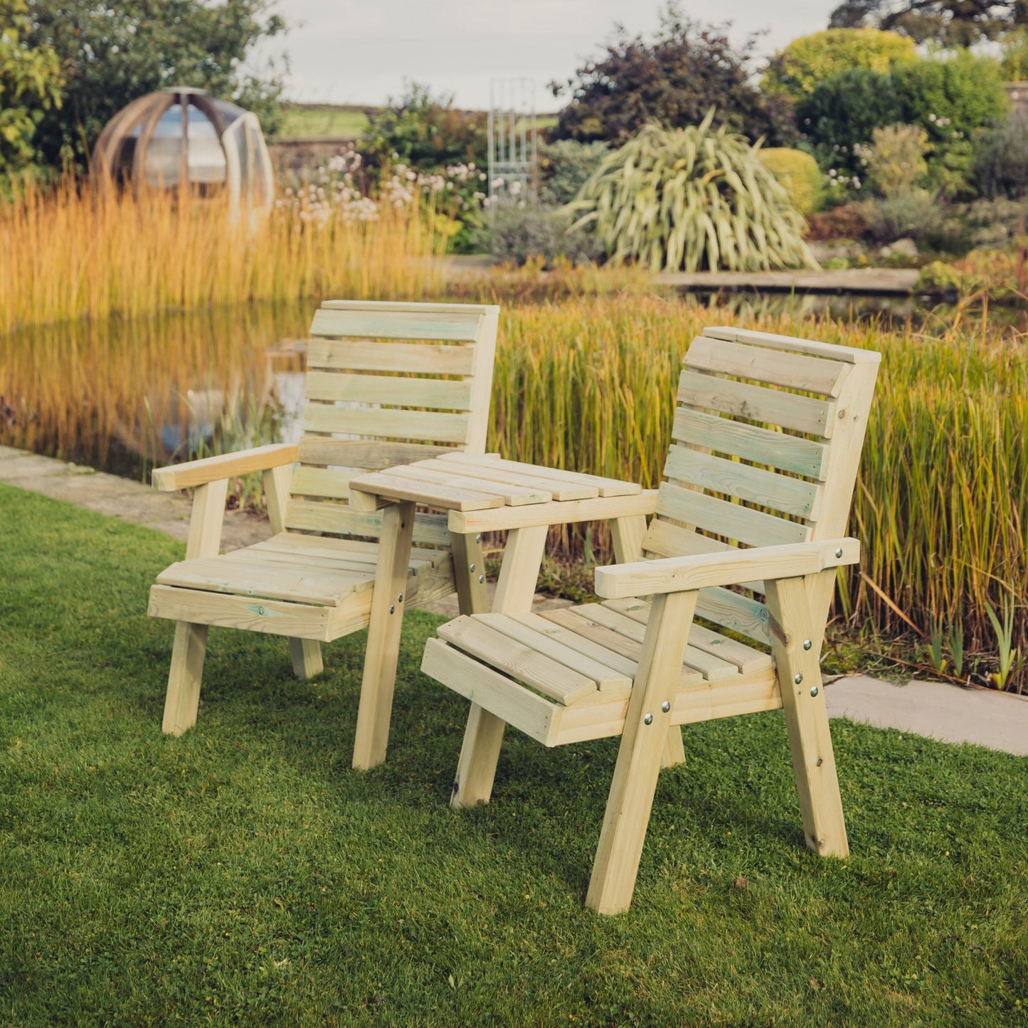 Clover Loveseats Angled