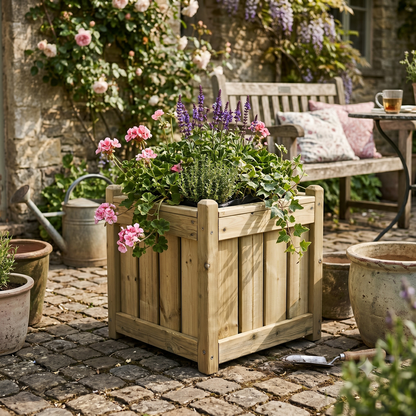 Elegant Square Planter