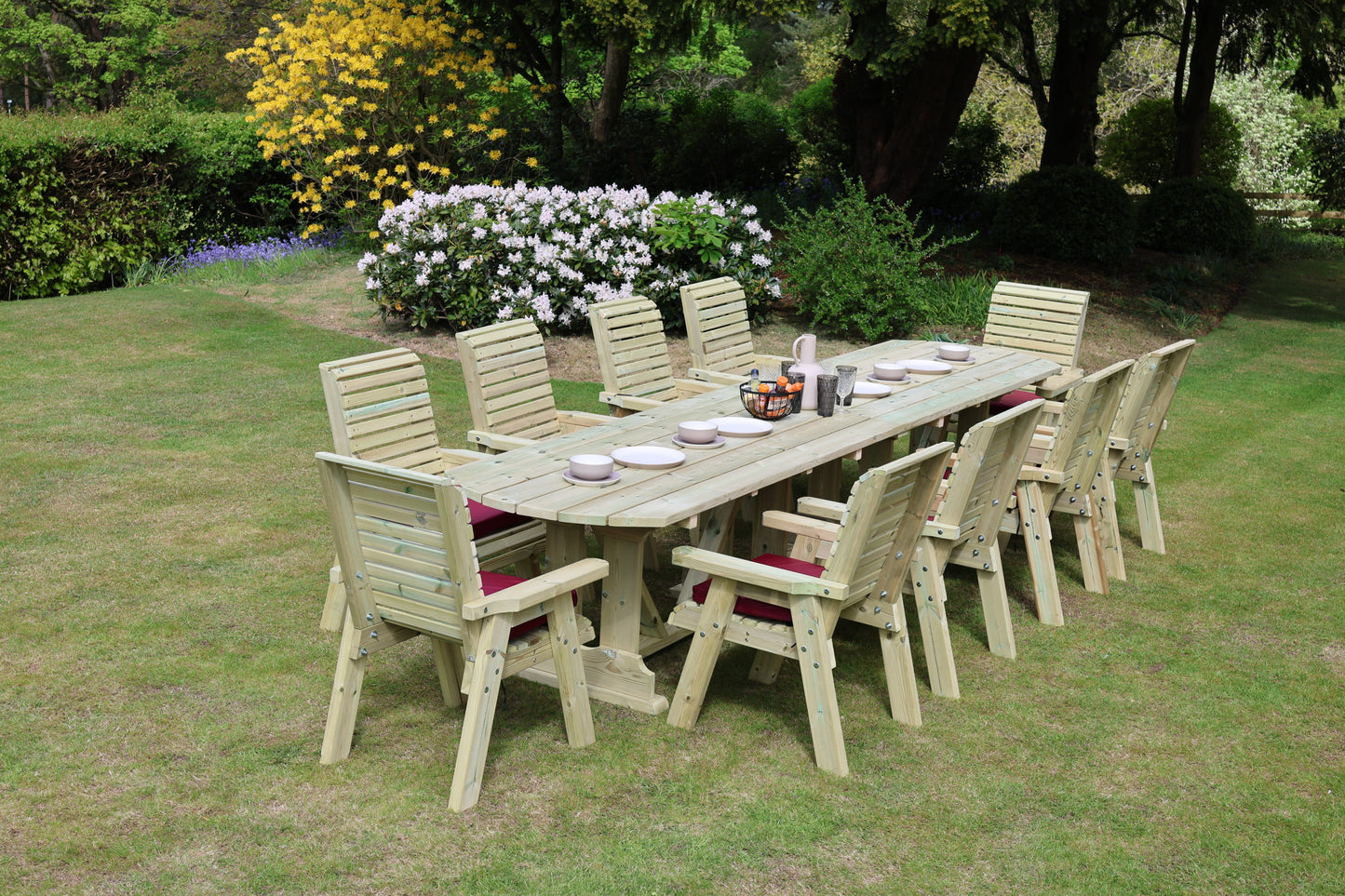 Ergo Large 10 Seater Table Set