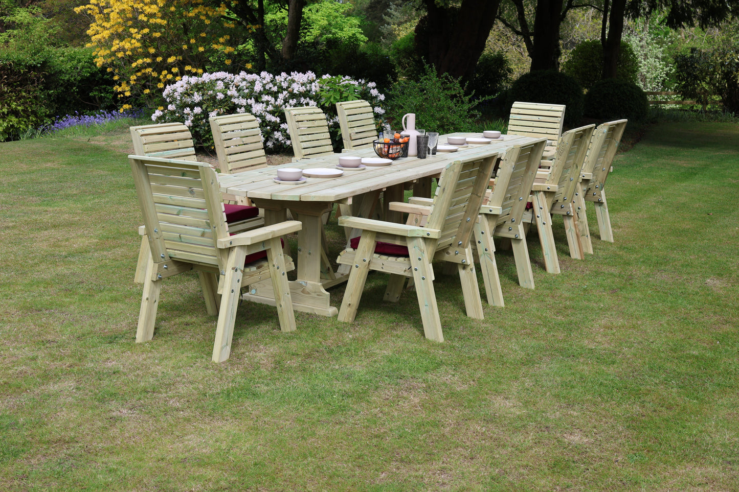 Ergo Large 10 Seater Table Set