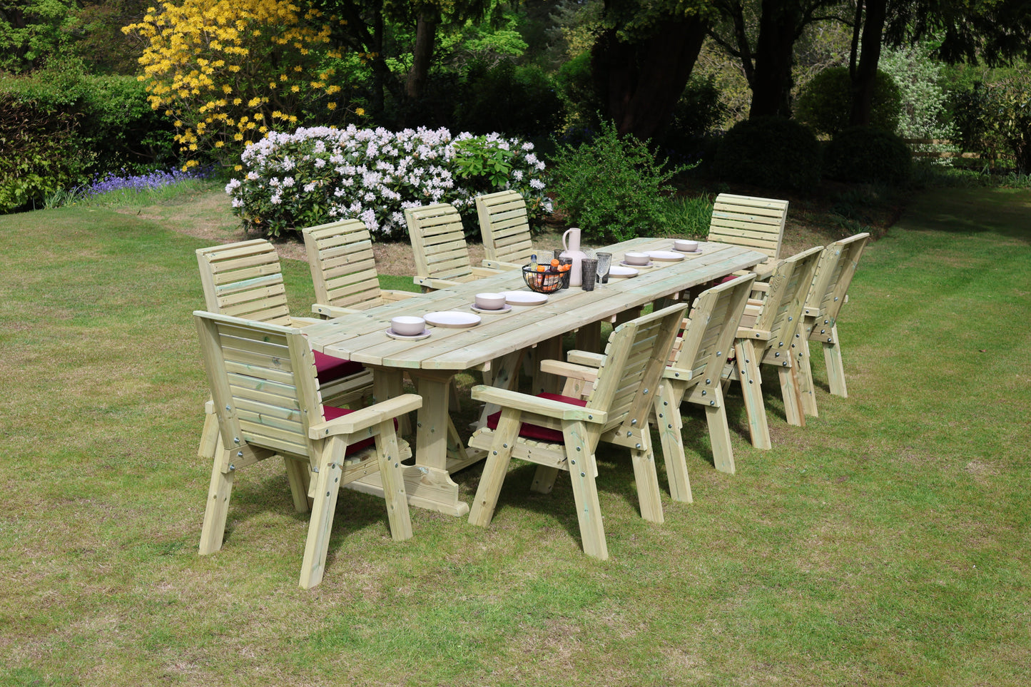 Ergo Large 10 Seater Table Set