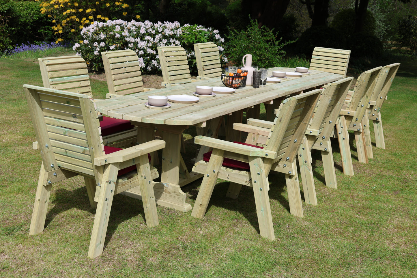 Ergo Large 10 Seater Table Set