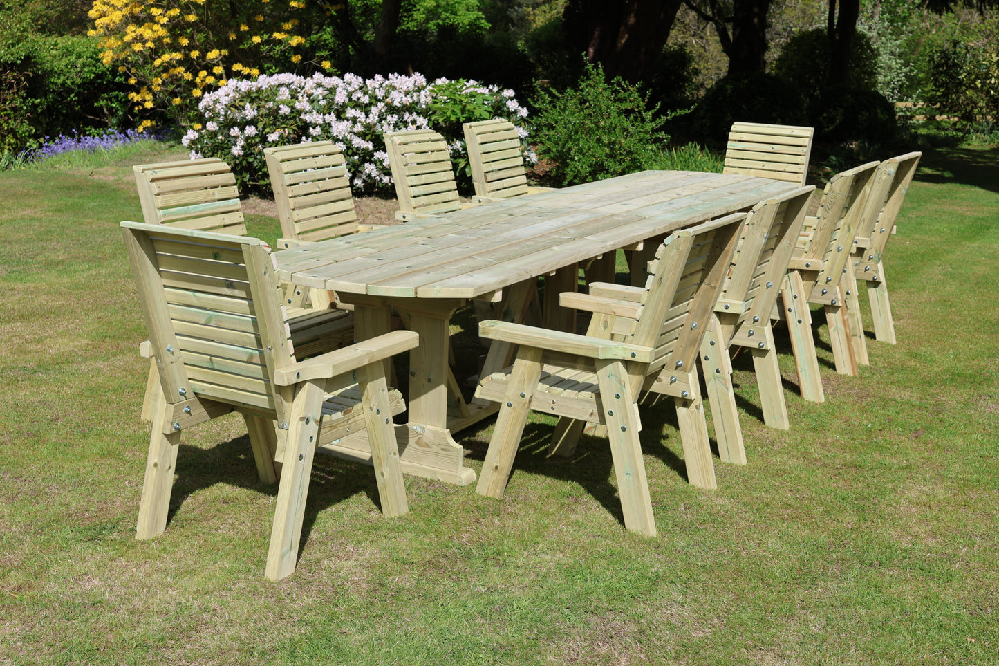 Ergo Large 10 Seater Table Set