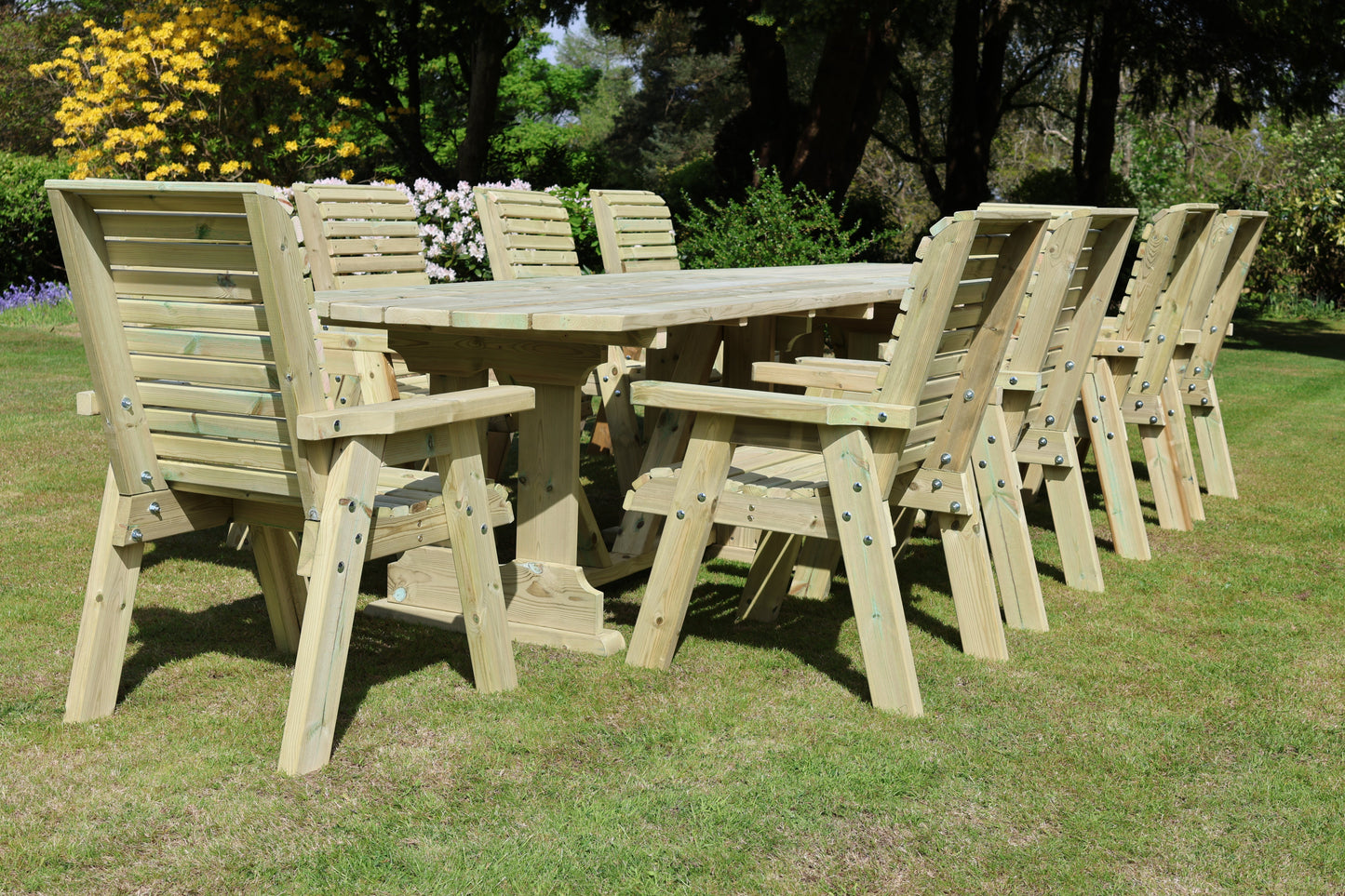 Ergo Large 10 Seater Table Set