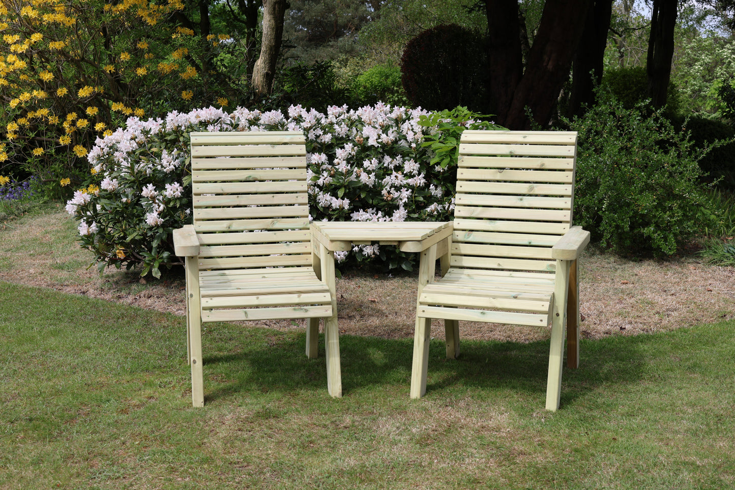 Ergonomic Loveseat - Angled Tray
