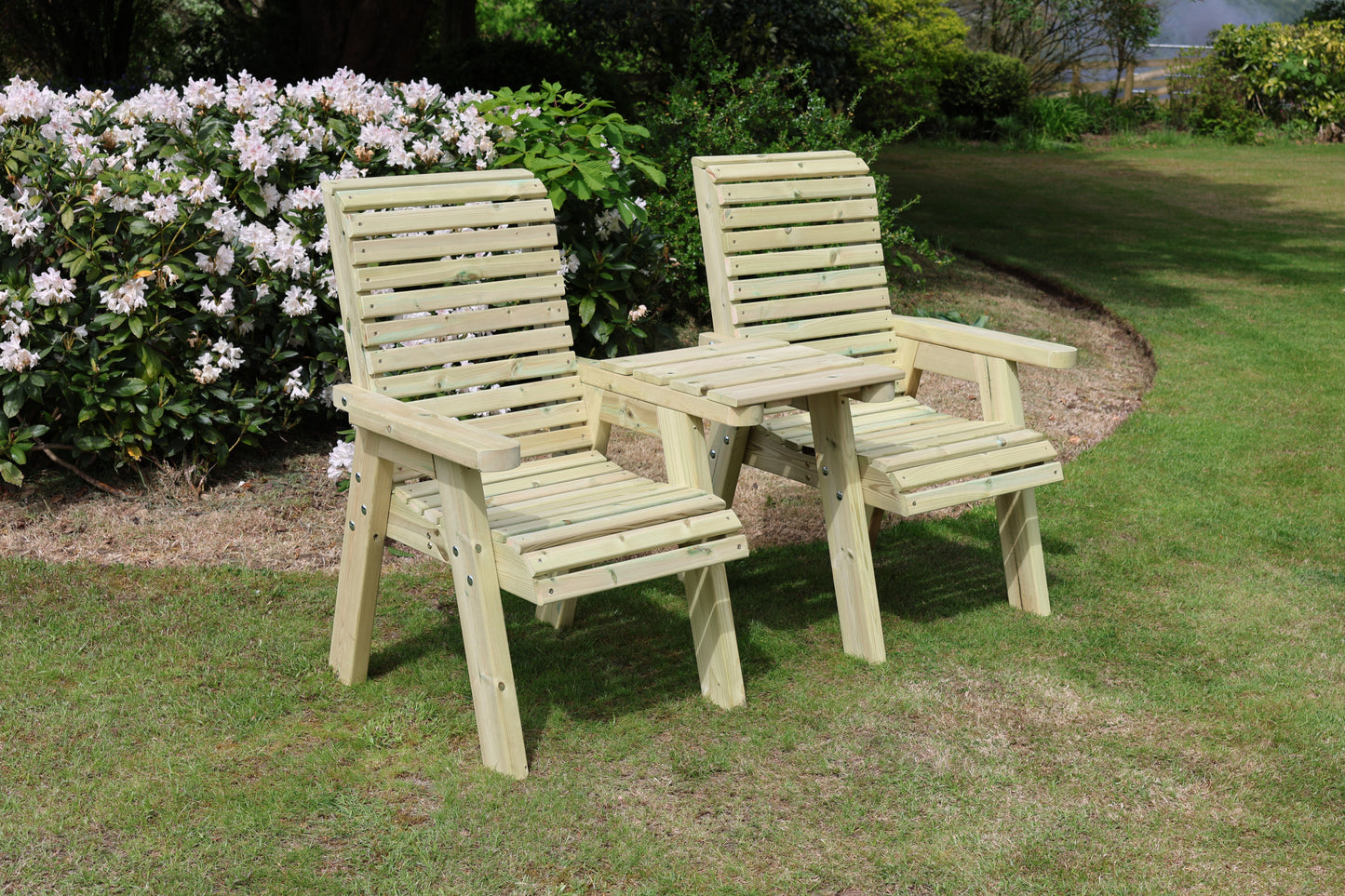 Ergonomic Loveseat - Straight Tray