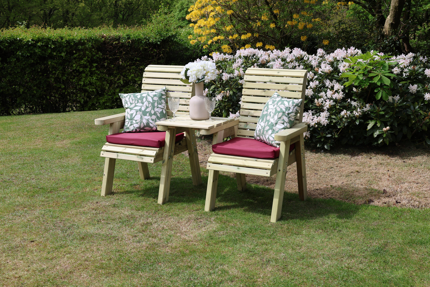 Ergonomic Loveseat - Straight Tray